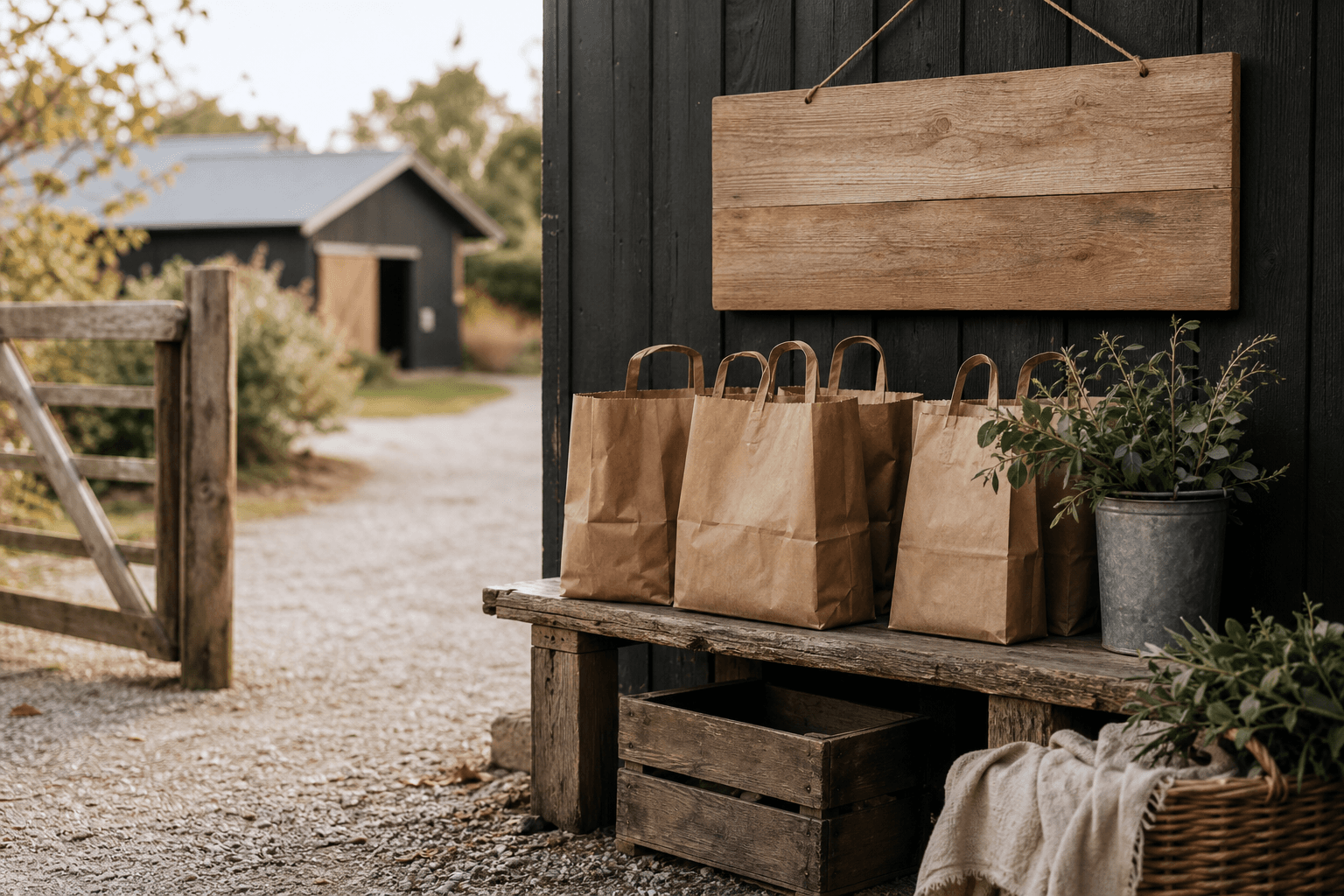 Hentepunkt og fysisk møte mellom produsent og kunde