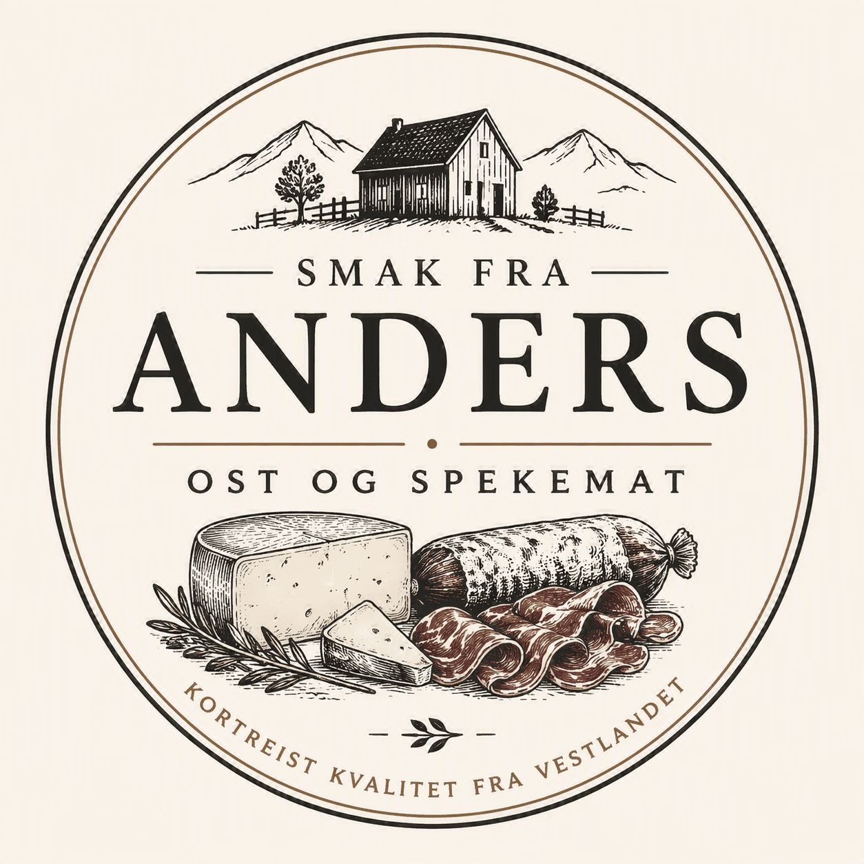 Anders Ost og Spekemat logo